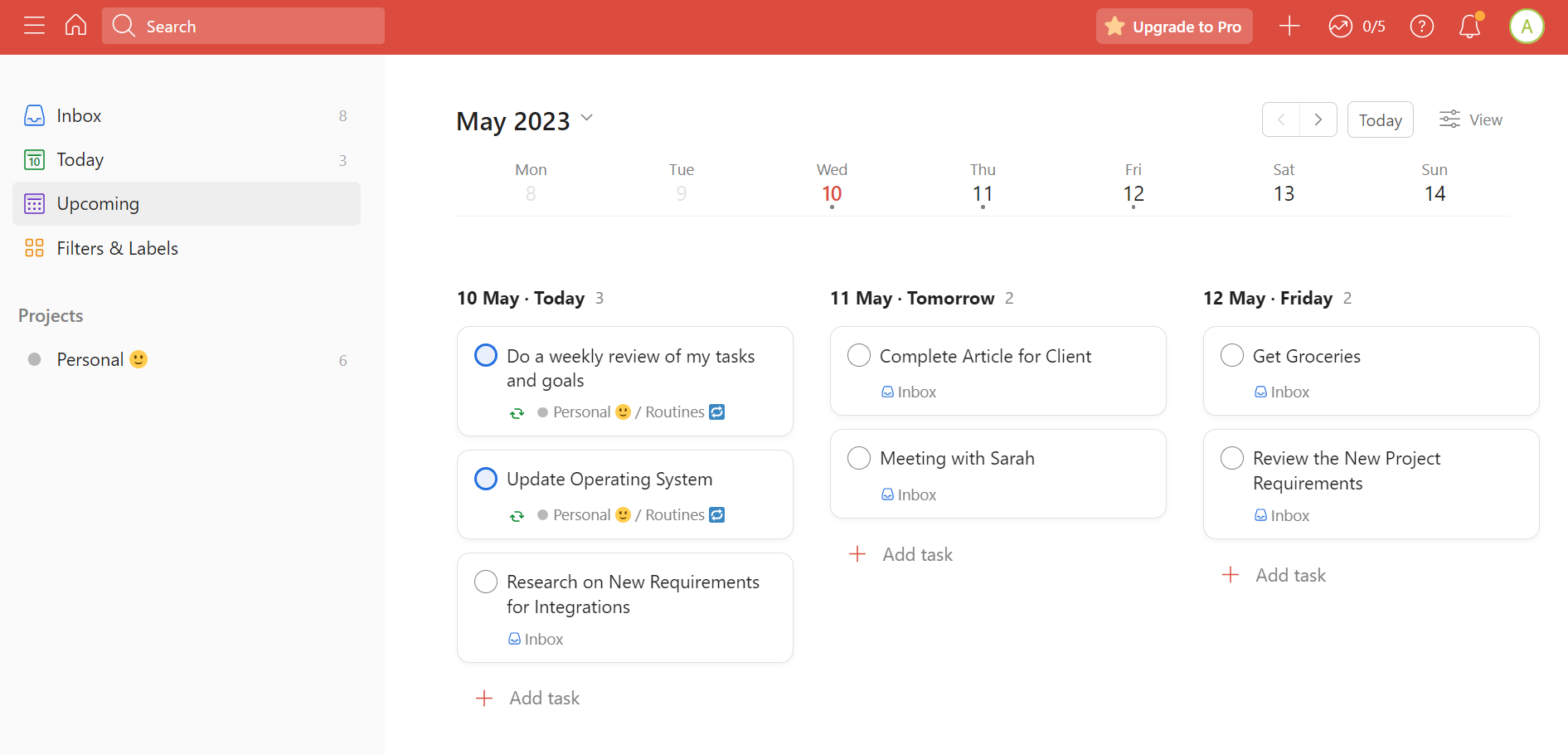 todoist-calendar-view