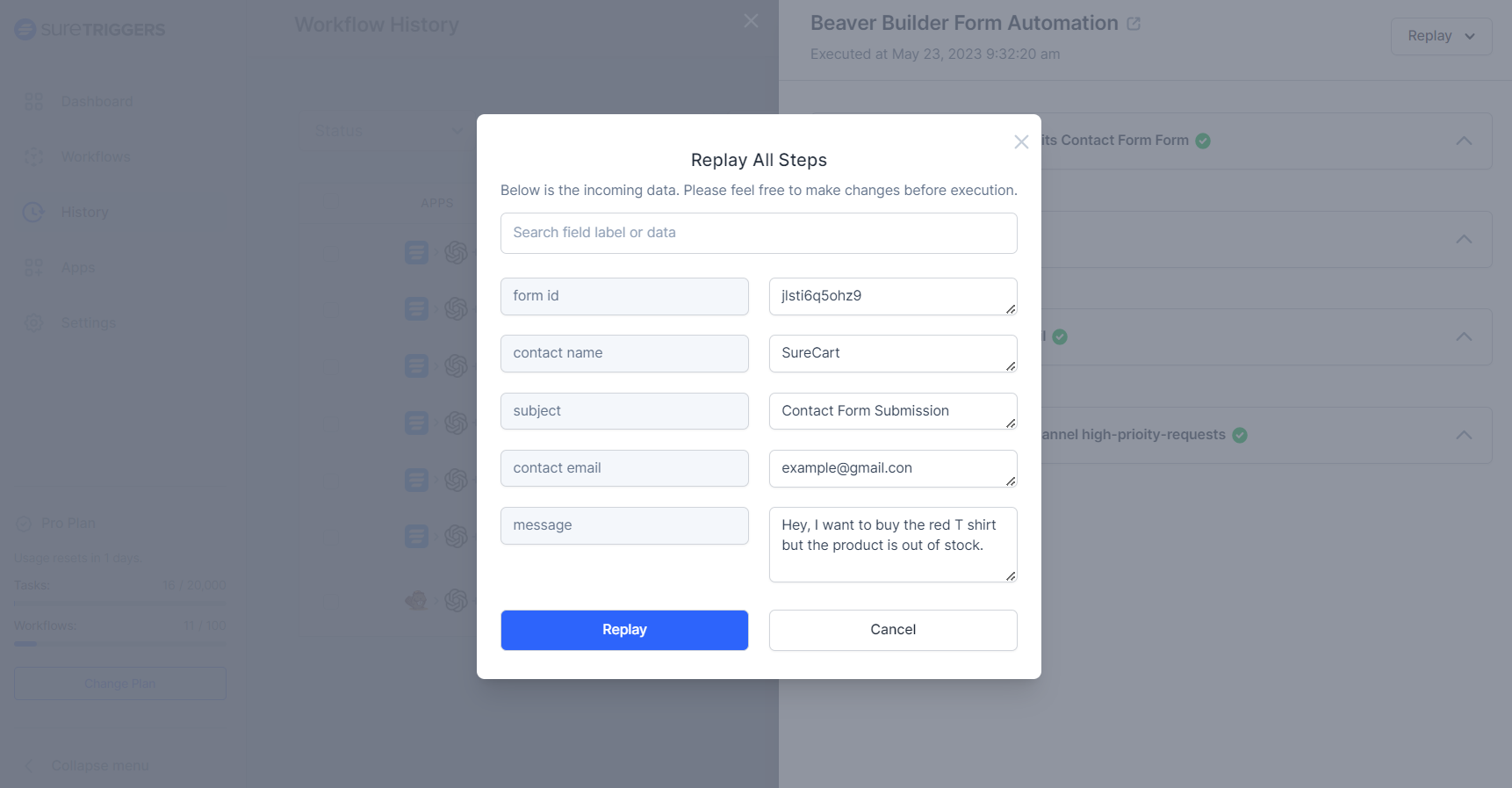 Change-data-and-replay-workflow