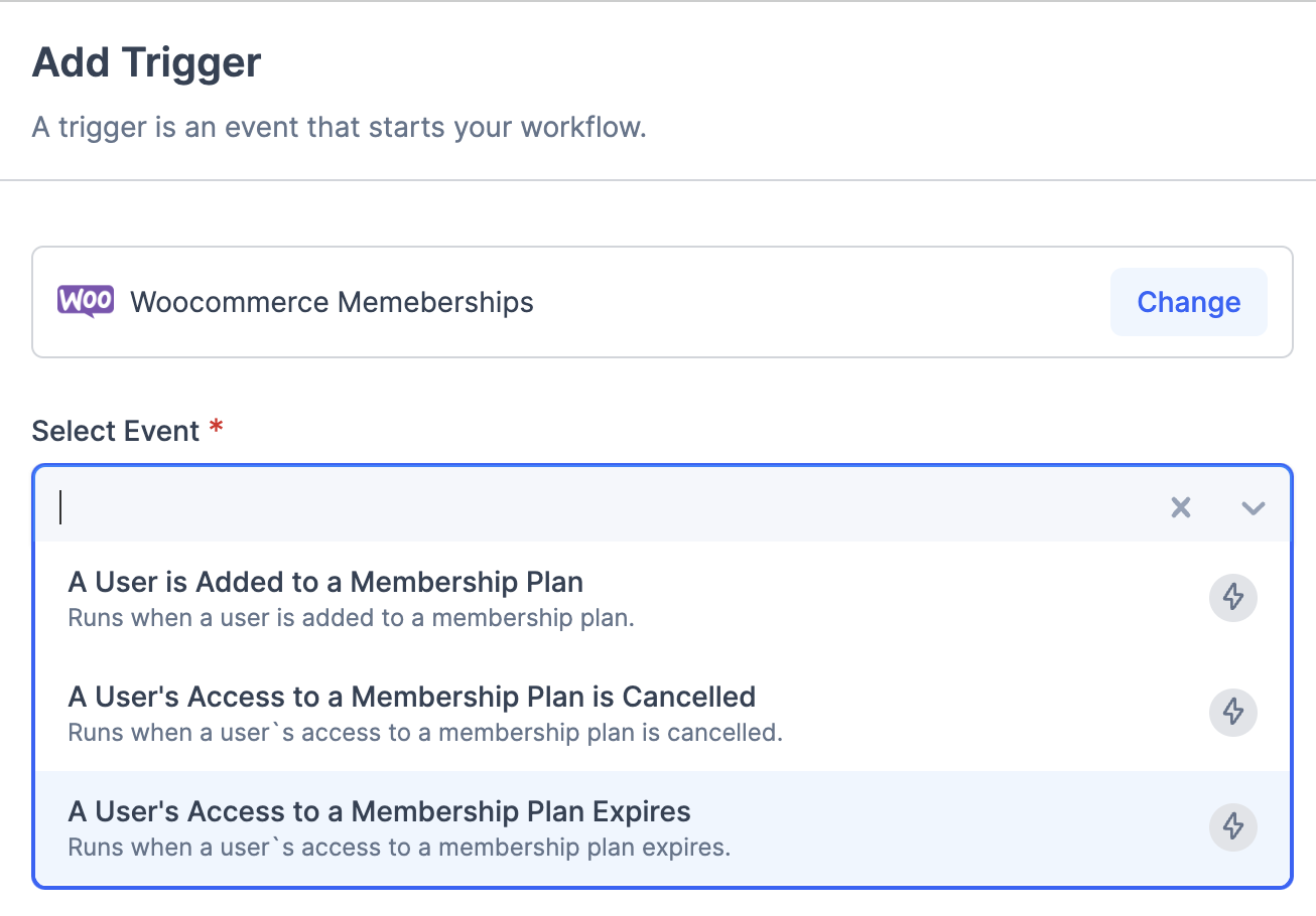 WooCommerce Membership-triggers