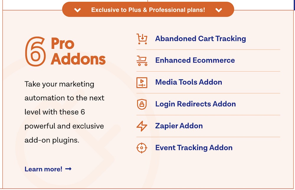WP Fusion offers six pro add-on plugins