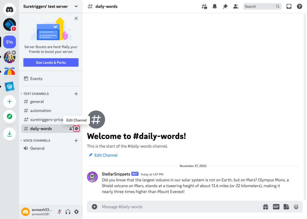  webhook in Discord