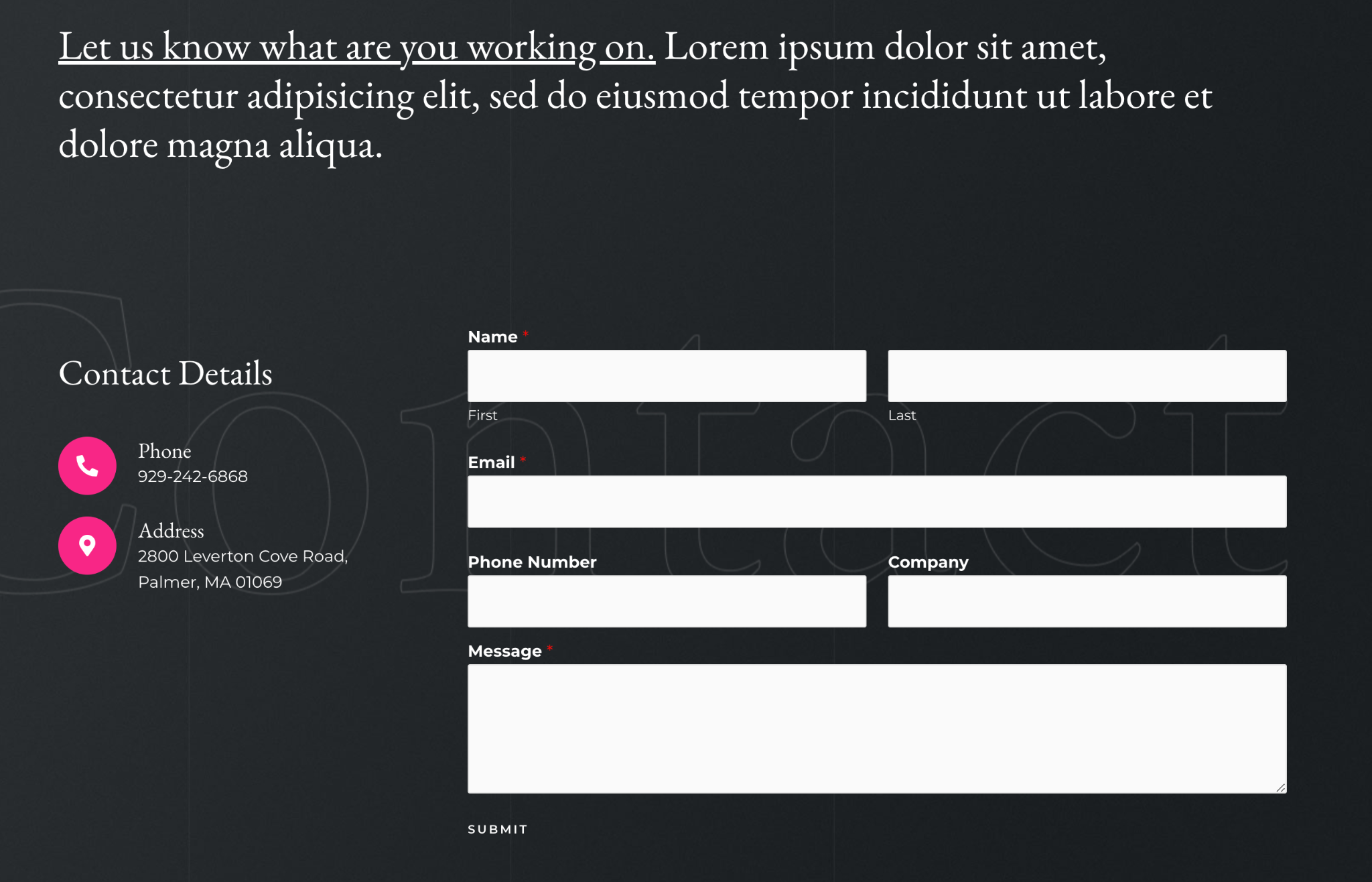 lead generation form