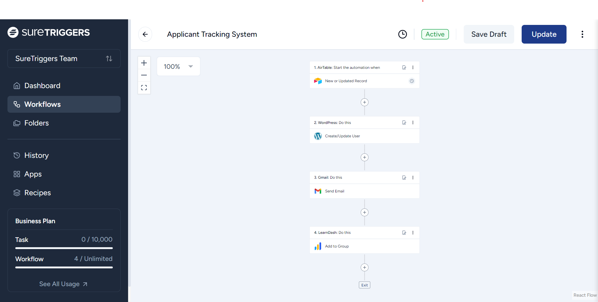 SureTriggers Automation for new hire HR Automation